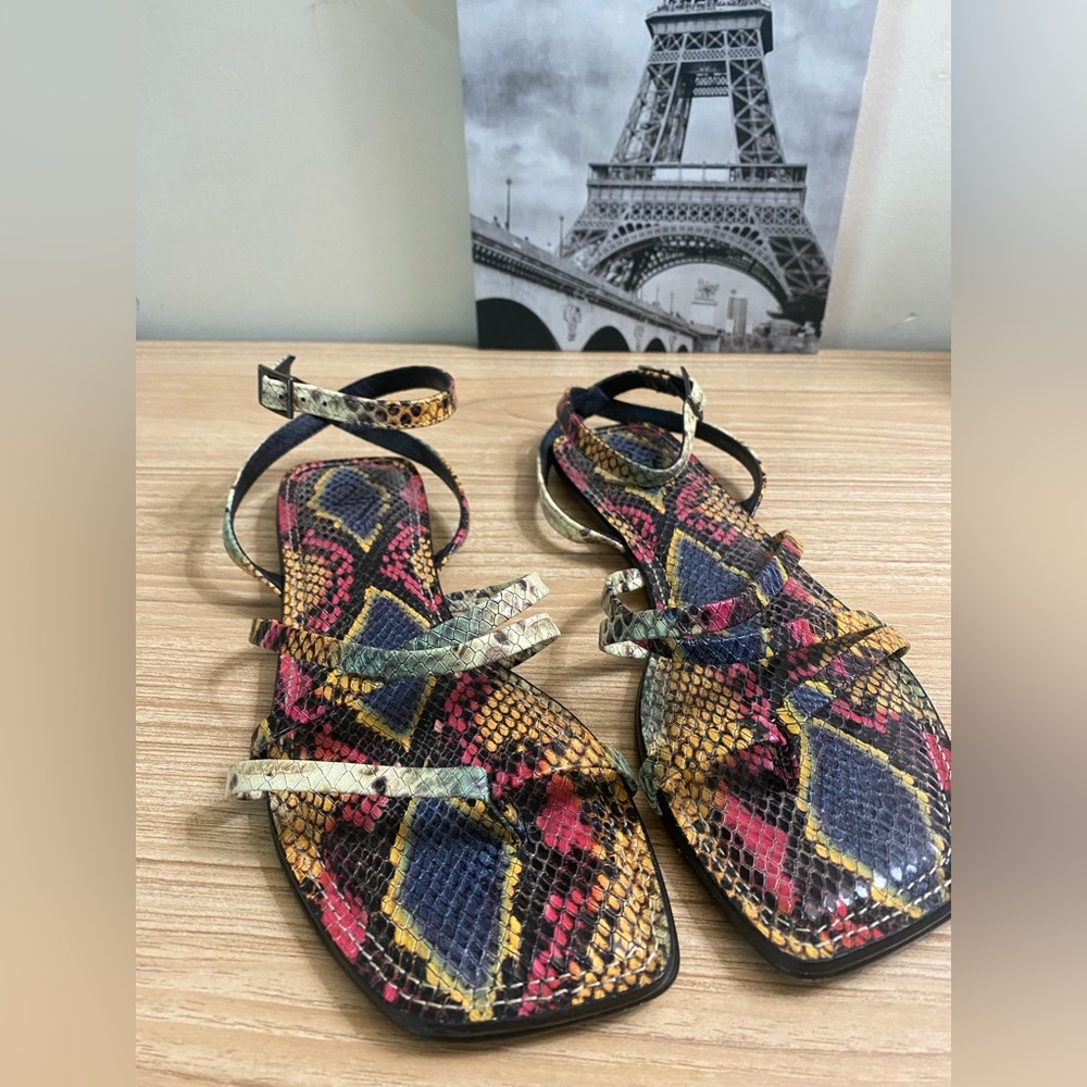 Naturalized 27 Edit Snake Sandals Leather